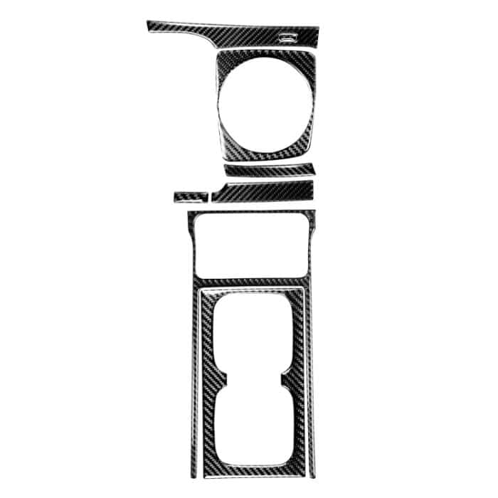 7 in 1 Autokohle-Kohlenstofffaser-Handwerkzeug + Wasser-Tasse-Halter dekorativer Aufkleber für Honda Civic 8. Generation 2006-2011, linke Fahrt – Bild 1