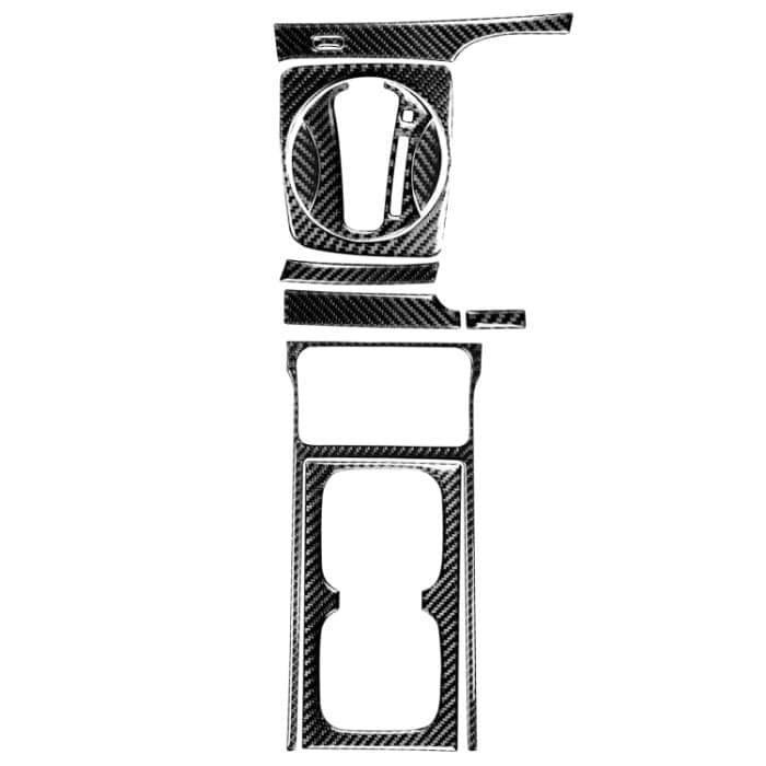 CRP8576.jpg 10 in 1 Autokohle-Kohlenstofffaser Automatischer Gang + Wasser-Tasse-Halter dekorativer Aufkleber für Honda Civic 8. Generation 2006-2011, Rechtsfahrt – Bild 1