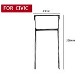 Auto Kohlenstofffaser-Wasser-Becher-Halter-Rahmen dekorativer Aufkleber für Honda Civic 8. Generation 2006-2011, links und rechts Antrieb universell – Bild 2