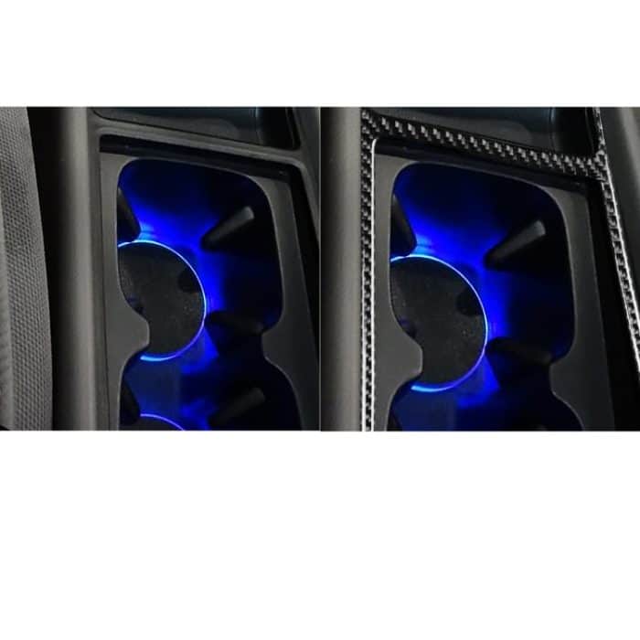 Auto Kohlenstofffaser-Wasser-Becher-Halter-Rahmen dekorativer Aufkleber für Honda Civic 8. Generation 2006-2011, links und rechts Antrieb universell – Bild 6