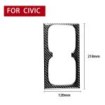 Auto Kohlefaserwasser-Becher-Halter dekorativer Aufkleber für Honda Civic 8. Generation 2006-2011, links und rechts Antrieb universell – Bild 2