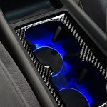 Auto Kohlefaserwasser-Becher-Halter dekorativer Aufkleber für Honda Civic 8. Generation 2006-2011, links und rechts Antrieb universell – Bild 5