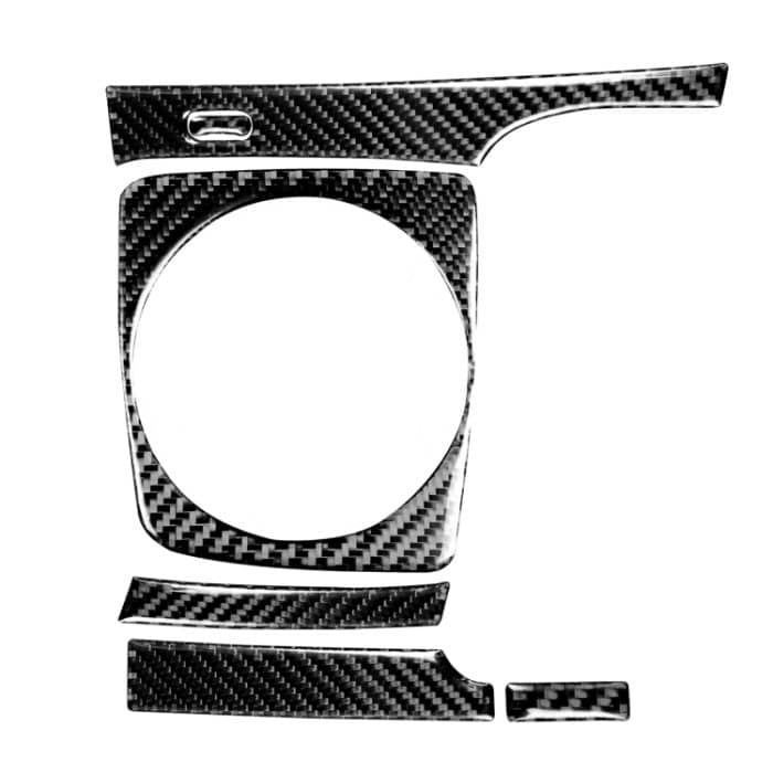 5 in 1 auto kohlenstofffaser manuelle gekleidete dekorative aufkleber für honda civic 8th generation 2006-2011, rechts fahren – Bild 1