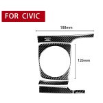 5 in 1 auto kohlenstofffaser manuelle gekleidete dekorative aufkleber für honda civic 8th generation 2006-2011, rechts fahren – Bild 2