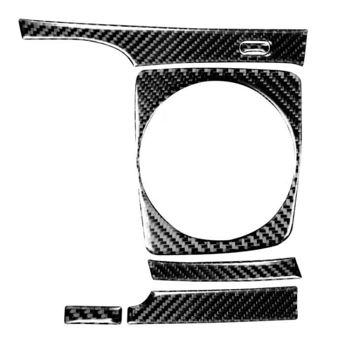 CRP8582.jpg 5 in 1 Autokohle-Kohlenstofffaser-Manual-Gang-Panel-Set dekorativer Aufkleber für Honda Civic 8. Generation 2006-2011, linke Fahrt – Bild 1