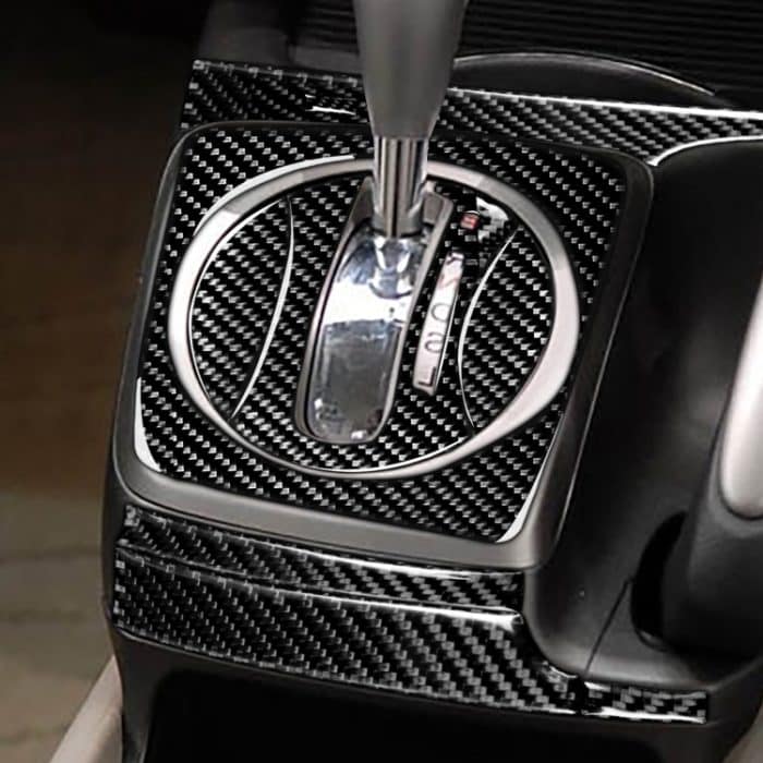 8 in 1 Auto Kohlefaser Automatisches Getriebe-Set dekorativer Aufkleber für Honda Civic 8. Generation 2006-2011, Rechtsfahrt – Bild 5