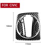 4 in 1 Auto Kohlenstofffaser Automatische Gear Set Dekorative Aufkleber für Honda Civic 8. Generation 2006-2011, linke Fahrt – Bild 2