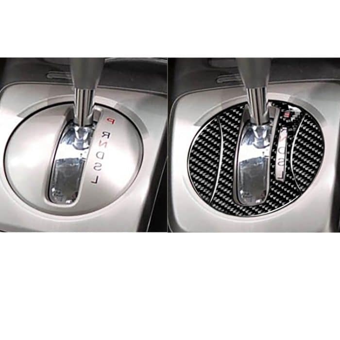 3 in 1 Auto Kohlenstofffaser Automatische Getriebe Dekorative Aufkleber für Honda Civic 8. Generation 2006-2011, Rechtsfahrt – Bild 5