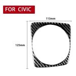 Auto Kohlefaser Automatischer Gangrahmen dekorativer Aufkleber für Honda Civic 8. Generation 2006-2011, linke Fahrt – Bild 2