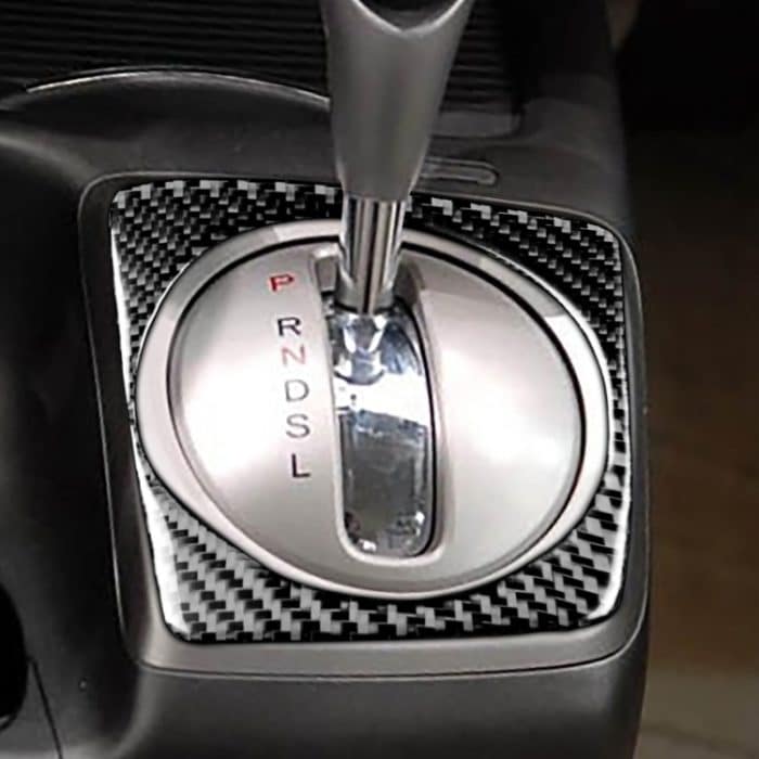 Auto Kohlefaser Automatischer Gangrahmen dekorativer Aufkleber für Honda Civic 8. Generation 2006-2011, linke Fahrt – Bild 5