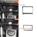 2 in 1 Auto Kohlenstofffaser Aufbewahrungsbox Dekorativer Aufkleber für Honda Civic 8. Generation 2006-2011, linke Fahrt – Bild 6
