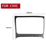 Car Carbon Fiber Großer Aufbewahrungsbox Dekorative Aufkleber für Honda Civic 8. Generation 2006-2011, Linke Fahrt – Bild 2