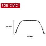 Auto Kohlefaser Oberer Teil des Tachometer-dekorativen Aufklebers für Honda Civic 8. Generation 2006-2011, links und rechts Antrieb universell – Bild 2