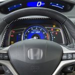 Auto Kohlefaser Oberer Teil des Tachometer-dekorativen Aufklebers für Honda Civic 8. Generation 2006-2011, links und rechts Antrieb universell – Bild 5
