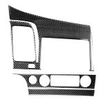3 in 1 Auto Kohlefaser Zentralsteuerung Navigationsplatte Dekorativer Aufkleber für Honda Civic 8. Generation 2006-2011, linke Fahrt