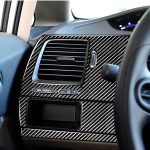 3 in 1 Autokohle-Kohlenstofffaser-Fahrer-Sitz der linken Seitenwand dekorativer Aufkleber für Honda Civic 8. Generation 2006-2011, linke Fahrt – Bild 5