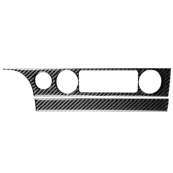 2 in 1 Auto Kohlefaserklimaanlage Button Panel dekorativer Aufkleber für Honda Civic 8. Generation 2006-2011, linke Fahrt – Bild 1