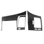 2 in 1 Auto Kohlenstofffaser-Fahrer-Sitzplatz-linischer Luftauslass + Navigationsplan Dekorativer Aufkleber für Honda Civic 8. Generation 2006-2011, Rechtsfahrt