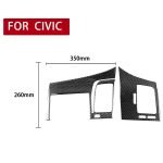 2 in 1 Auto Kohlenstofffaser-Fahrer-Sitzplatz-linischer Luftauslass + Navigationsplan Dekorativer Aufkleber für Honda Civic 8. Generation 2006-2011, Rechtsfahrt – Bild 2