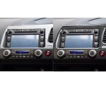 Auto Kohlefaser Navigationsplatte Dekorativer Aufkleber für Honda Civic 8. Generation 2006-2011, Rechtsfahrt – Bild 6