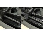 10 in 1 Autokohle-Kohlenstoff-Faser-Getriebe-Konsole Water Cup Halter dekorativer Aufkleber für Jeep Wrangler JK 2007-2010, linke Fahrt – Bild 6