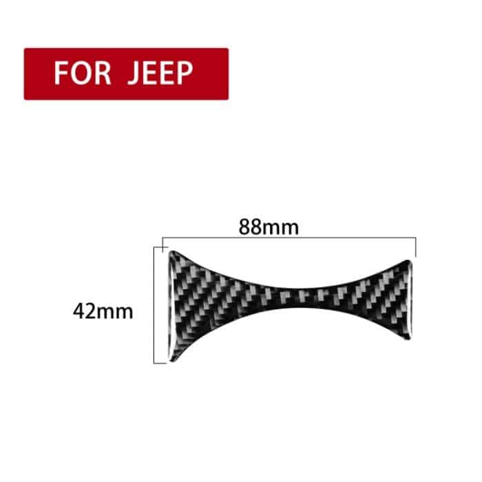 Auto Kohlenstofffaser-Wasser-Becher-Halter-dekorativer Aufkleber für Jeep Wrangler JK 2007-2010, linke Fahrt – Bild 2