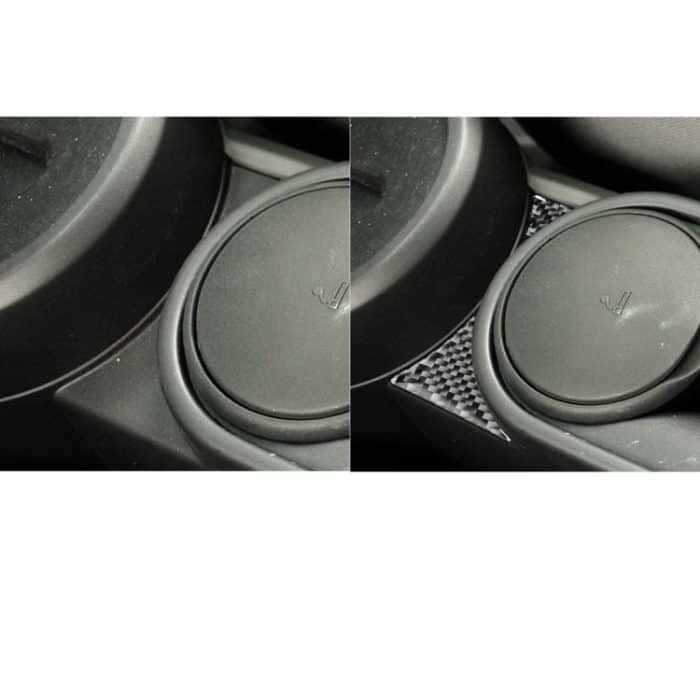 Auto Kohlenstofffaser-Wasser-Becher-Halter-dekorativer Aufkleber für Jeep Wrangler JK 2007-2010, linke Fahrt – Bild 6