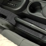 3 in 1 Auto Kohlenstofffaserzahnradkonsole Dekorativer Aufkleber für Jeep Wrangler JK 2007-2010, linke Fahrt – Bild 5