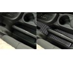 3 in 1 Auto Kohlenstofffaserzahnradkonsole Dekorativer Aufkleber für Jeep Wrangler JK 2007-2010, linke Fahrt – Bild 6