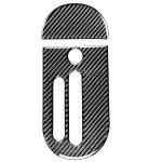 2 in 1 Auto Kohlenstofffaserzahnrad Dekorativer Aufkleber für Jeep Wrangler JK 2007-2010, linke Fahrt