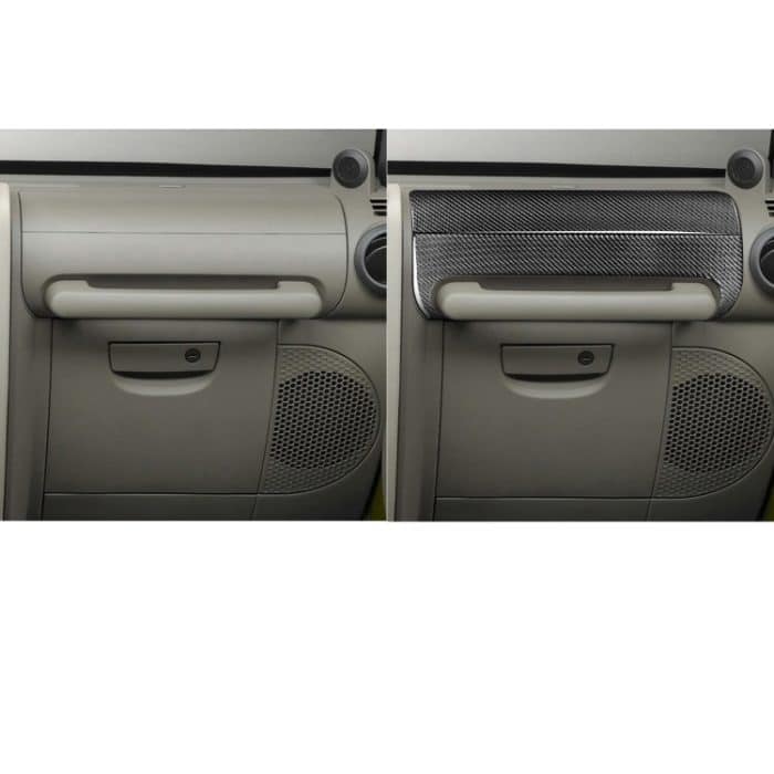 2 in 1 Auto Kohlenstofffaser-Front-Passagiersitz-Handlauf-dekorativer Aufkleber für Jeep Wrangler JK 2007-2010, linke und rechter Antrieb universell – Bild 6