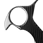 4 in 1 Auto Kohlenstofffaserzahnradrahmen Panel Dekorativer Aufkleber für Alfa Romeo Giulia 2017-2019, Linke Fahrt – Bild 3