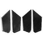 4 in 1 Autokohle-Kohlenstofffaser-Innentürschüssel dekorativer Aufkleber für Alfa Romeo Giulia 2017-2019, linke und rechte Antrieb universell