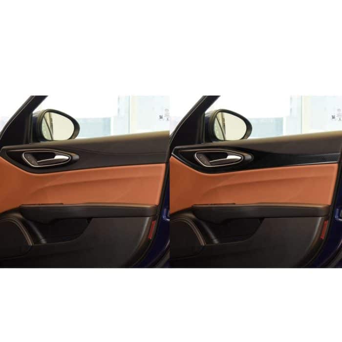 4 in 1 Auto Kohlenstofffasertür Dekorative Aufkleber für Alfa Romeo Giulia 2017-2019, linke und rechte Antrieb universell – Bild 6