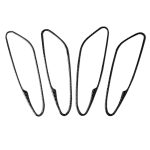 4 in 1 Autokohle-Kohlenstofffaserinnen-Innentürgriff dekorativer Aufkleber für Alfa Romeo Giulia 2017-2019, linke und rechte Antrieb universell