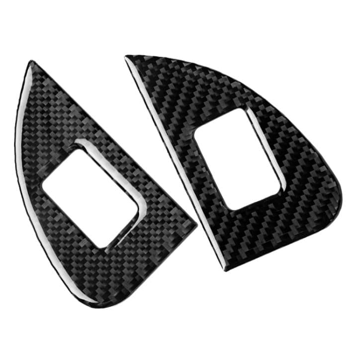 4 in 1 Auto Kohlenstofffaserfenster Button Panel Dekorativer Aufkleber für Alfa Romeo Giulia 2017-2019, Linke Fahrt – Bild 3