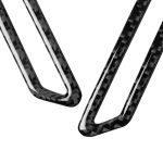 2 in 1 Auto Kohlenstofffaser A-Säule Air Outlet Panel Dekorativer Aufkleber für Alfa Romeo Giulia 2017-2019, links und rechts Antrieb universell – Bild 3