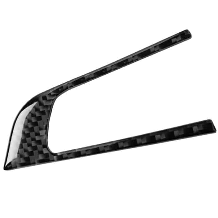 2 in 1 Autokohle-Kohlenstofffaser-Lenkradknopf-dekorativer Aufkleber für Alfa Romeo Giulia Stelvio 2017-2019, links und rechts fahren universell – Bild 3