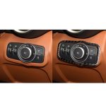 Car Carbon Fiber Scheinwerferschalter Panel Dekorativer Aufkleber für Alfa Romeo Giulia 2017-2019, Rechtsfahrt – Bild 6