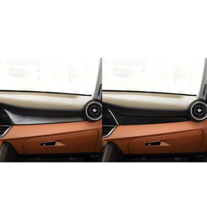 Car Carbon Fiber Dashboard Dekorative Aufkleber für Alfa Romeo Giulia 2017-2019, Linke Fahrt – Bild 6