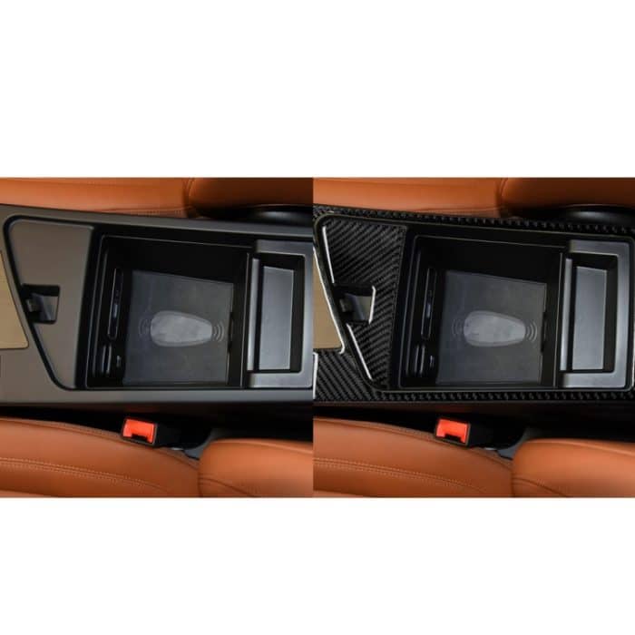 2 in 1 Auto Kohlenstofffaser Armlehnenkasten dekorative Aufkleber für Alfa Romeo Giulia 2017-2019, linke Fahrt – Bild 6