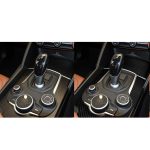 3 in 1 auto kohlenstofffaserzahnradrahmen panel dekorativer aufkleber für alfa romeo giulia 2017-2019, rechts fahren – Bild 6