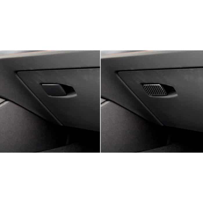 Kohlenstofffaser-Aufbewahrungsbox-Griff dekorativer Aufkleber für BMW 3-Serie G20 / G28 / 325LI / 330D / 335 2019-2020, rechts fahren – Bild 6