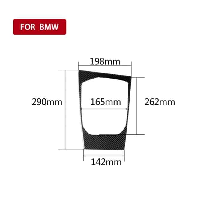 Auto Kohlenstofffaser-Gang-Position dekorativer Aufkleber für BMW 3-Serie G20 / G28 / 325LI / 330D / 335 2019-2020, rechts fahren – Bild 2