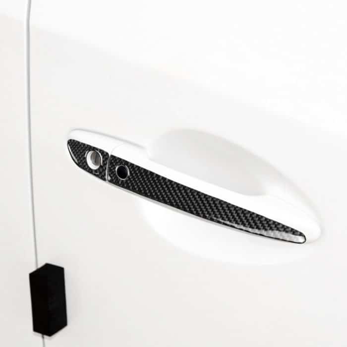 Einer Set-Kohlenstofffaser außerhalb des Türgriffs mit intelligentem Loch dekorativer Aufkleber für Mazda CX-5 2017-2018, Rechtsfahrt – Bild 5