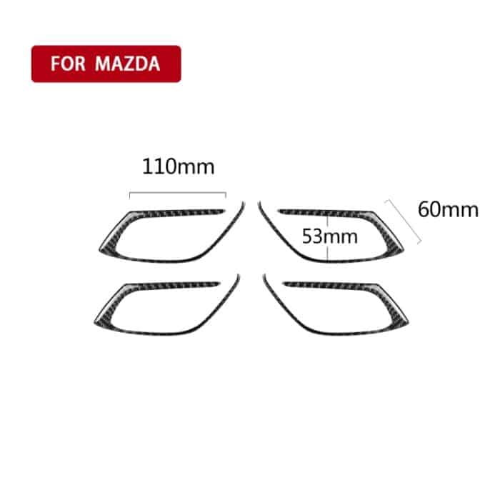 Auto Carbon Faser Innentürgriff Dekorative Aufkleber für Mazda CX-5 2017-2018, links und rechts Antrieb universell – Bild 2