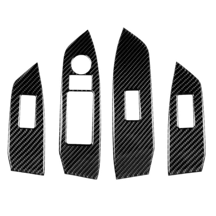 CRP8659.jpg Auto Kohlefaserfenster Buttons Panel dekorativer Aufkleber für Mazda CX-5 2017-2018, Rechtsfahrt – Bild 1