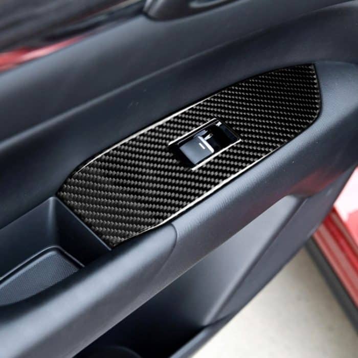 Auto Kohlefaserfenster Buttons Panel dekorativer Aufkleber für Mazda CX-5 2017-2018, Rechtsfahrt – Bild 5