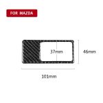 Auto Kohlefaserscheinwerfer Panel Dekorativer Aufkleber für Mazda CX-5 2017-2018, linke Fahrt – Bild 2