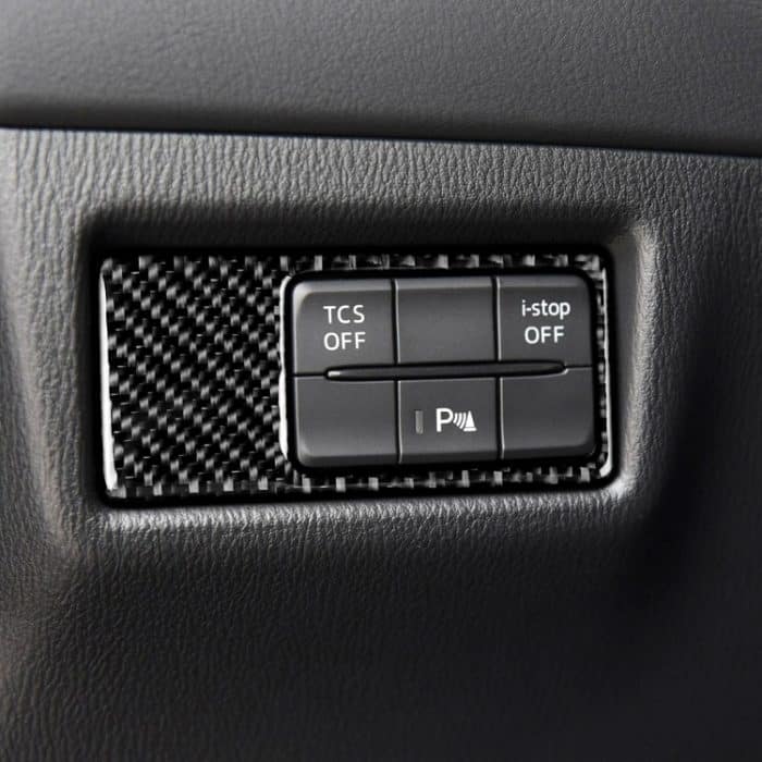 Auto Kohlefaserscheinwerfer Panel Dekorativer Aufkleber für Mazda CX-5 2017-2018, linke Fahrt – Bild 5